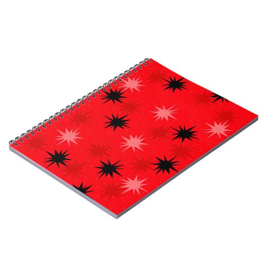 Atomic Red Sternexplosionen Pocket Notebook Notizblock (Linke Seite)