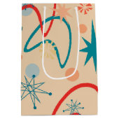 Atomic Retro der 50er Jahre Mittlere Geschenktüte (Rückseite)