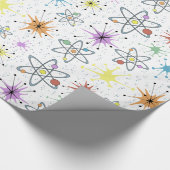 Atomic Retro Geschenkpapier (Ecke)