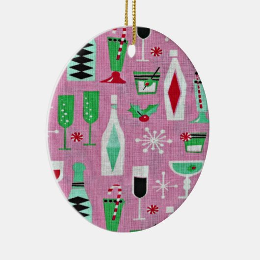 Atomic Retro Rosa Weihnachtsschmuck (Rechts)