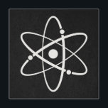 Atomic Science Atombit Icon Molecule Art Schwarz Einladung<br><div class="desc">Mit einem lustigen wissenschaftlichen Thema atomar-orbischen Icon Design mit illustrierten Kunstwerken in Weiß auf einem schwarzen Papier Stil Hintergrund. Perfekt als Geschenk für einen Wissenschaftler oder für jeden,  der Wissenschaft Liebe! Besuchen Sie unsere anderen Artikel,  um mehr klassische Stil Spaß Designs aus Retro & Antique Kunst!</div>