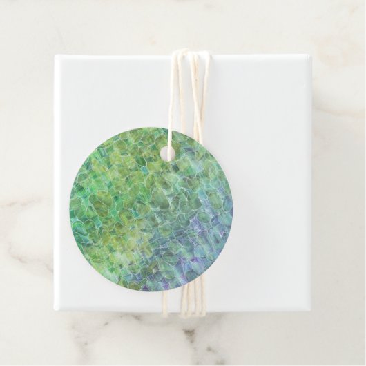 atomic sea glass : tissue paper geschenkanhänger (Beispiel)