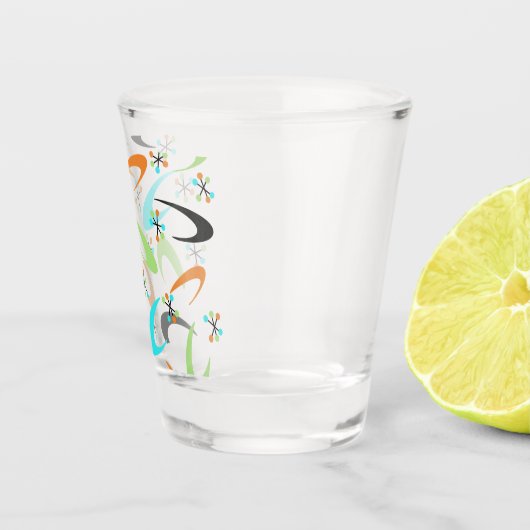 Atomic Shot Glass Mitte des Jahrhunderts Schnapsglas (Rechts)