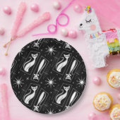 Atomic Star Cat MidCentury Modern Christmas MCM Pappteller (Party)