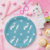 Atomic Star Cat MidCentury Modern Christmas MCM Pappteller (Party)