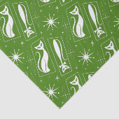 Atomic Star Cat MidCentury Modern Christmas MCM T Seidenpapier (Ausschnitt)