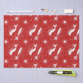 Atomic Star Cat MidCentury Modern Christmas MCM T Seidenpapier (Handwerk)