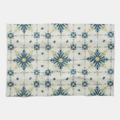 Atomic Starburst Retro Mid Century Modern Geschirrtuch (Horizontal)