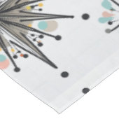 Atomic Starburst Retro Mid Century Modern Tischdecke (Schrägansicht)