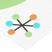 Atomic Table Runner aus der Mitte des Jahrhunderts Kurzer Tischläufer (Ecke)