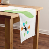 Atomic Table Runner aus der Mitte des Jahrhunderts Kurzer Tischläufer (Beispiel)