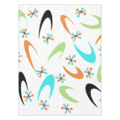 Atomic Tablecloth Mitte des Jahrhunderts Tischdecke (Vorderseite)