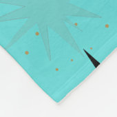 Atomic Türkis Sternenexplosionen Fleece-Decke Fleecedecke (Ecke)