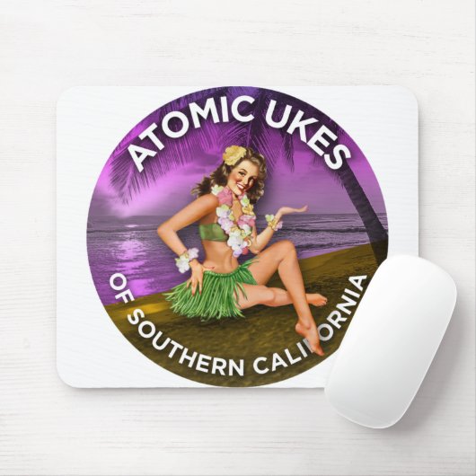 Atomic Ukes Hula Girl Mousepad (Mit Mouse)