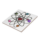 Atomic Valentine Leopard Print Hearts Fliese (Seite)