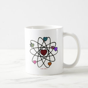 Atomic Valentine Leopard Print Hearts Kaffeetasse