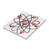 Atomic Valentine Red Hearts Fliese (Seite)