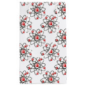 Atomic Valentine Red Hearts Kleine Geschenktüte (Rückseite)