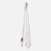 Atomic Valentine Red Hearts Krawatte (Rückseite)