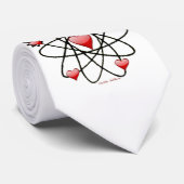 Atomic Valentine Red Hearts Krawatte (Gerollt)