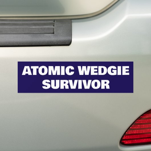 Atomic Wedgie Survivor Autoaufkleber (Auf Auto)