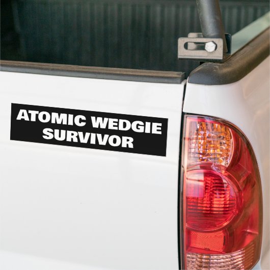 Atomic Wedgie Survivor Autoaufkleber (Auf Lkw)