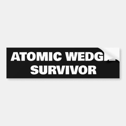 Atomic Wedgie Survivor Autoaufkleber (Vorne)