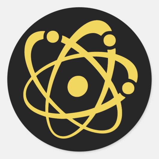 Atomic Wonk Runder Aufkleber (Vorderseite)