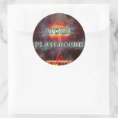 AtomicBlast-Aufkleber Runder Aufkleber (Tasche)