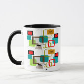 Atomisch Inspiriert abstraktes Design Tasse (Links)