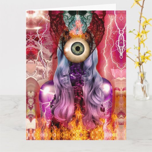 atomisch karte (Gelbe Blume)