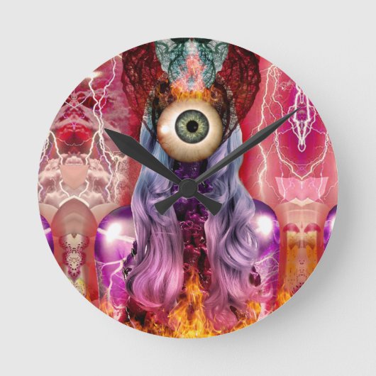 atomisch runde wanduhr (Vorderseite)