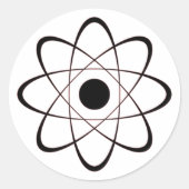 atomisch runder aufkleber (Vorderseite)