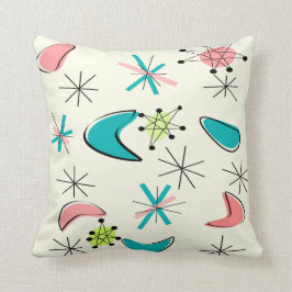 Atomische Ära Inspiriert Pillow Design Mitte des J Kissen