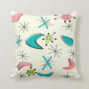 Atomische Ära Inspiriert Pillow Design Mitte des J Kissen