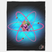 Atomische Juwelen Fleecedecke (Vorderseite)