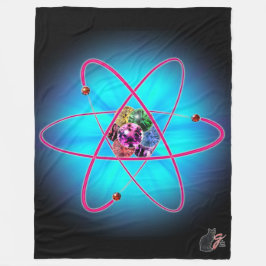 Atomische Juwelen Fleecedecke