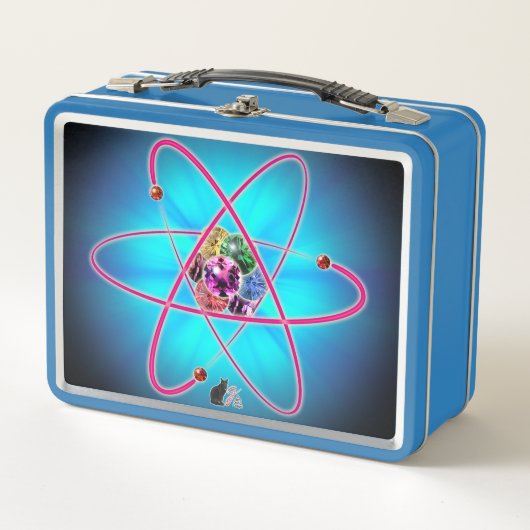 Atomische Juwelen Metall Brotdose (Vorderseite)