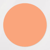 Atomische Mandarine (Vollfarbe) Etiketten (Design 2)