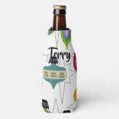 Atomische Ornamente Flaschenkühler (Flaschenvorderseite)