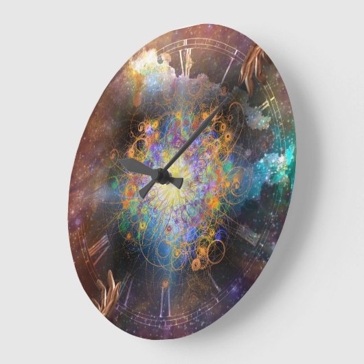 Atomische Raumzeit Große Wanduhr (Winkel)