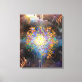 Atomische Raumzeit Leinwanddruck (Vorderseite)