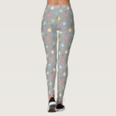 Atomische Retro-Sternexplosionen Leggings (Rückseite)