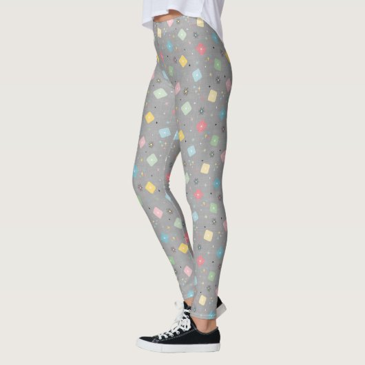 Atomische Retro-Sternexplosionen Leggings (Links)