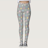 Atomische Retro-Sternexplosionen Leggings (Vorderseite)