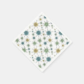 Atomische Sternexplosion des Retro-Hipsters Serviette (Ecke)