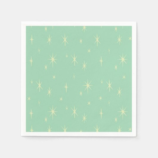 Atomische Sternexplosion des Retro-Hipsters Serviette (Vorderseite)