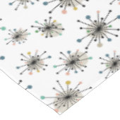 Atomische Sternexplosion Kleines Motiv Mitte Jahrh Tischdecke (Schrägansicht)