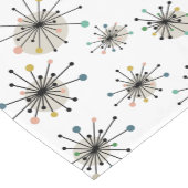 Atomische Sternexplosion Mitte Jahrhundert Moderne Kurzer Tischläufer (Ecke)