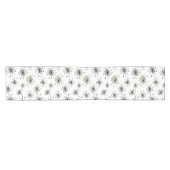 Atomische Sternexplosion Mitte Jahrhundert Moderne Kurzer Tischläufer (Horizontal)